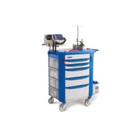 عربة إنعاش مترو أمريكية طبية متينة قابلة للتعقيم ل...