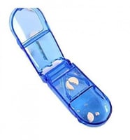 كسارة حبوب وحافظة دواء فرست ستيب شفافة قابلة للحمل...