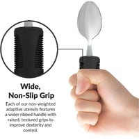 مجموعة أدوات الطعام مع مقابض محزّزة وفتحة تعليق |...