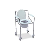 كرسي طبي حمام قابل للطي ميدي تيك 2696 بعجلات وفرام...
