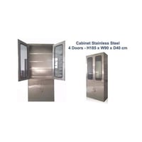 دولاب ستانلس طبي 4 أبواب | أرفف قابلة للتعديل وقفل...