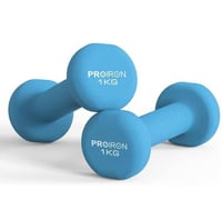 دمبل نيوبرين للتمارين برو ايرون 1كجم - زوج واحد لل...