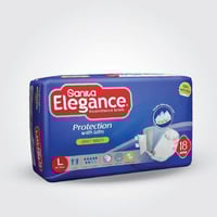 حفائض للبالغين Sanita Elegance | بطانة مزدوجة مقاس...