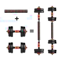 سباكير مجموعة اثقال دامبلز مع بار 10 كجم
