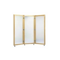 مرآة وضعية ثلاثية الأوجه من Way بإطار خشبي موديل S...