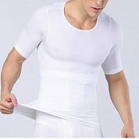 مشد الجسم للرجال اخرى بأكمام قصيرة وقصّة عالية مهو...