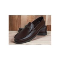حذاء رجالي طبي MLR بني غامق مقاس 42 | جلد طبيعي وت...