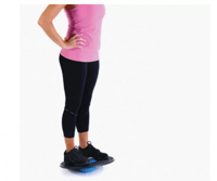 لوح توازن دائري 42 سم بلاستيك | سطح منقوش مضاد للا...