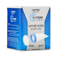 فلاتر التقاط القمل LICETEC بلاستيكية مستطيلة 8 قطع...