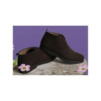 حذاء رجالي طبي MLR جلد بني غامق نعل ماص للصدمات مق...