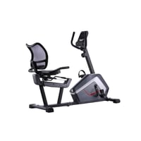 دراجة تمارين ثابتة مع ساند للظهر وشاشة عرض وهيكل م...