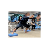 وسادة توازن رغوية مستطيلة أزرق للتأهيل والتمارين