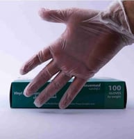 قفازات لاتكس طبية بدون بودرة للفحص والحماية للاستخ...