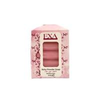 صابون بيبي باودر من EXA مرطب وناعم 3 حبات 150 جرام