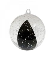 اسفنجة مزج المكياج من Kaya شفافة بلمعان فضي مع حلق...