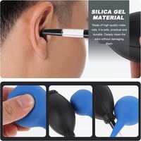 حقنة أذن مطاطية بالشفط 2 قطعة سيليكون لتنظيف الأذن...