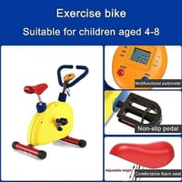 دراجة تمارين ثابتة للأطفال | مقعد قابل للتعديل ومق...