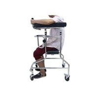 مشاية كبار طبية JL9102L للوقوف 4 عجلات مقعد مبطن ق...