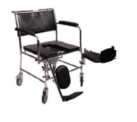 كرسي متحرك بقاعدة حمام DY02695 مقعد مبطن جلد 45 سم...