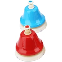 مجموعة أجراس أطفال بلاستيكية 8 ألوان مع قاعدة شفط...