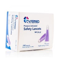 إبر وخز سكر معقمة كيرميد 100 حبة للاستخدام الفردي...