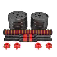 سباكير مجموعة اثقال دامبلز مع بار 10 كجم