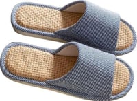 شبشب من الكتان المريح للاستخدام الداخلي والمنزلي م...