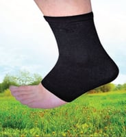 دعامة كاحل مقفولة D127 قطنية سوداء مقاومة للعرق ري...