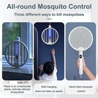 صاعق حشرات كهربائي 4 في 1 انيوي | قابل للطي بشاشة...