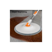 مجموعة ممسحة تنظيف ارضيات دوارة وسهلة التنظيف والع...