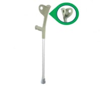 عكازات الكوع GT3003 من Rite Care قابلة للتعديل بمق...