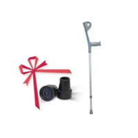 عكاز طبي كوع ألومنيوم متحرك JL933 بي كير مع ربلة ع...