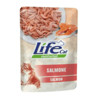 كيس طعام قطط سلمون 70 غرام لايف كات – شرائح سلمون...