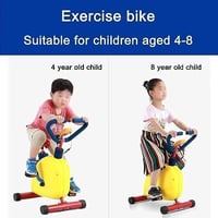 دراجة تمارين ثابتة للأطفال | مقعد قابل للتعديل ومق...