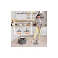 مجموعة ممسحة دوارة ودلو مع نظام فصل ذاتي للمياه ال...
