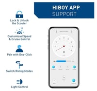 سكوتر كهربائي اس 2 برو من هاي بوي، محرك 500 واط، إ...