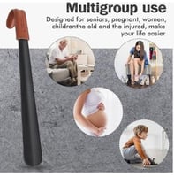 أداة تلبيس حذاء من زوماك بمقبض طويل، أداة تلبيس حذ...