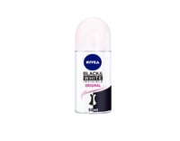 مزيل عرق رول أون من NIVEA شفاف بلاك أند وايت إنفيز...