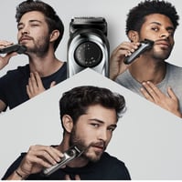 ماكينة تشذيب اللحية من Braun لاسلكية قابلة لإعادة...