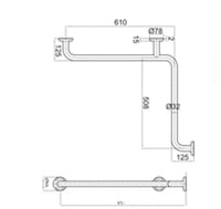سبيس مقبض حمام ابيض FS-129