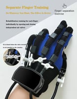 قفازات روبوتية لإعادة تأهيل أصابع اليد بتشغيل هادئ...