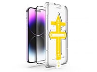 واقي شاشة زجاجي مقوّى شفاف مقاوم للخدش لآيفون - مل...