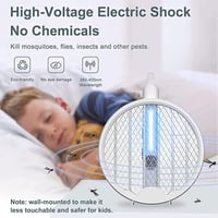 صاعق حشرات كهربائي 4 في 1 انيوي | قابل للطي بشاشة...