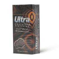 واقي ذكري ألترا بنكهة الشوكولاته 12 قطعة | لاتكس ط...
