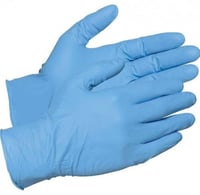 قفازات نيترايل 100 حبة غير معقمة مرنة ومقاومة للثق...