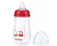 زجاجة رضاعة Nuby 270 مل | حلمة سيليكون تدفق متوسط...