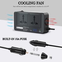 محول طاقة بوحدة تيار 200 واط، محول شاحن سيارة بتيا...