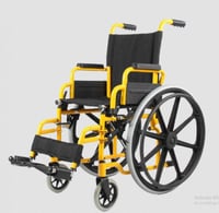 كرسي متحرك للأطفال بي كير هيكل ألومنيوم مقعد مبطن...