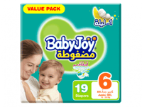 حفاضات أطفال بيبى جوى مقاس 6 عبوة قيمة 19 قطعة امت...