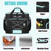 شنطة تبريد معزولة انزماير 55 لتر قابلة للطي مانعة...